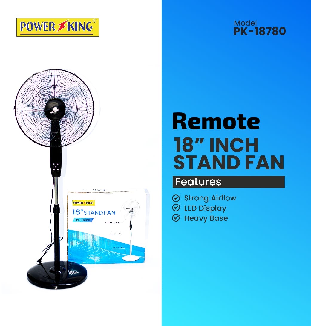 Remote stand fan