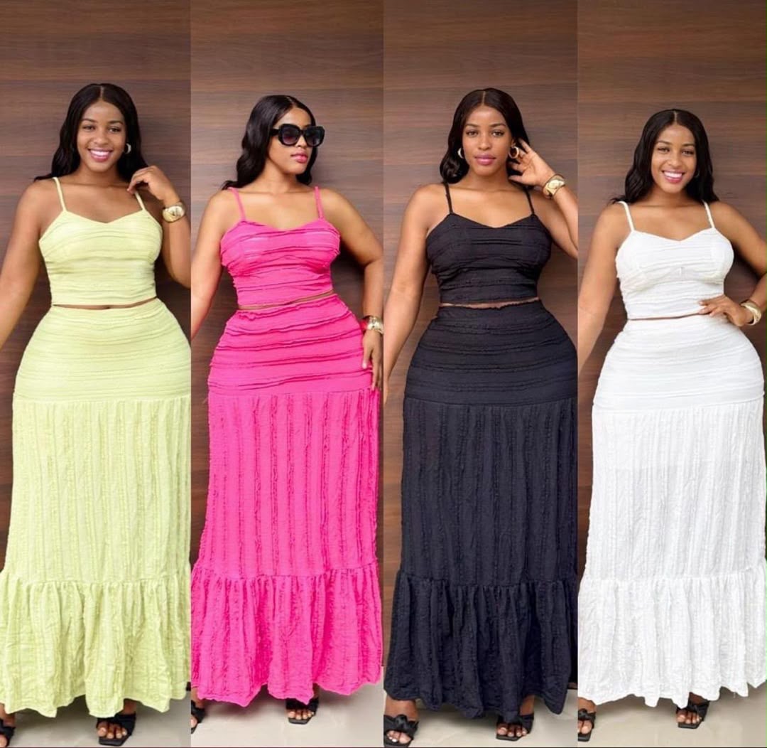 2pc long skirt
