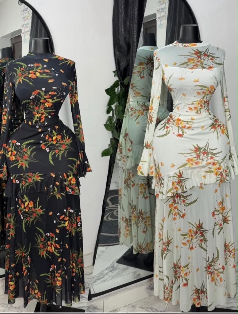 long sleeve long dress