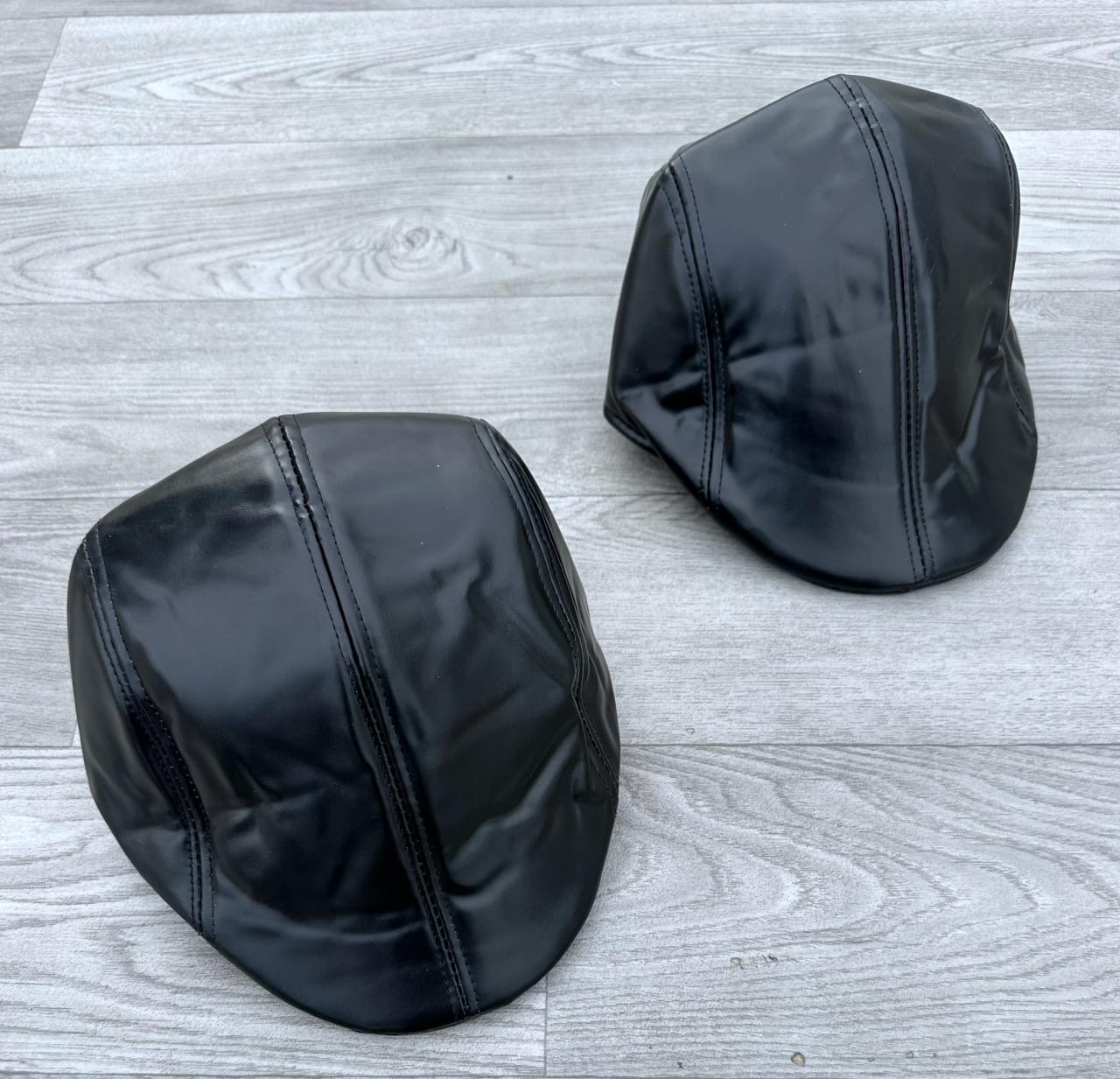 leather newsboy cap