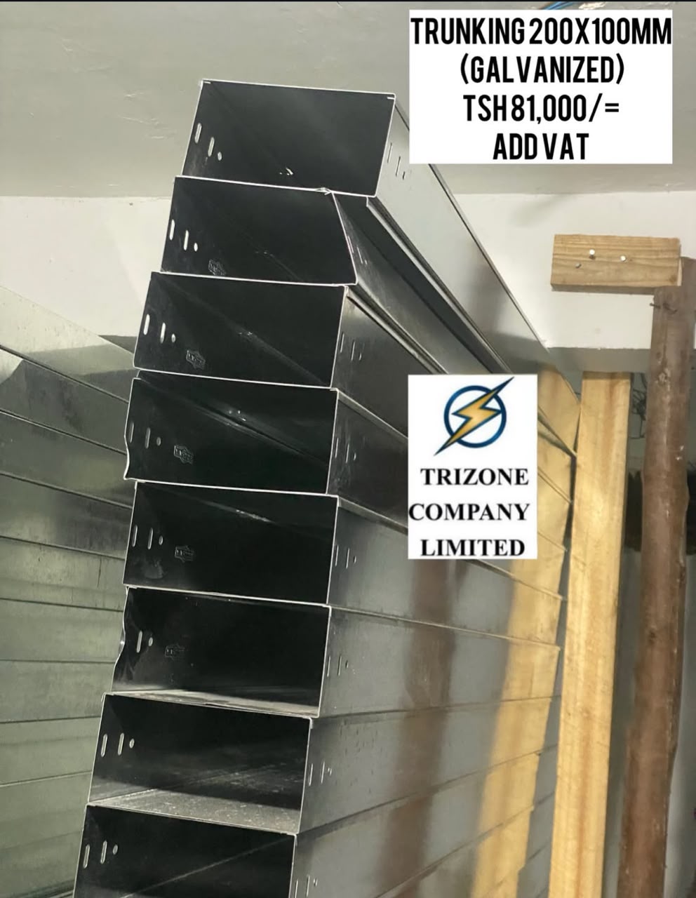 Cable trunking galvanized