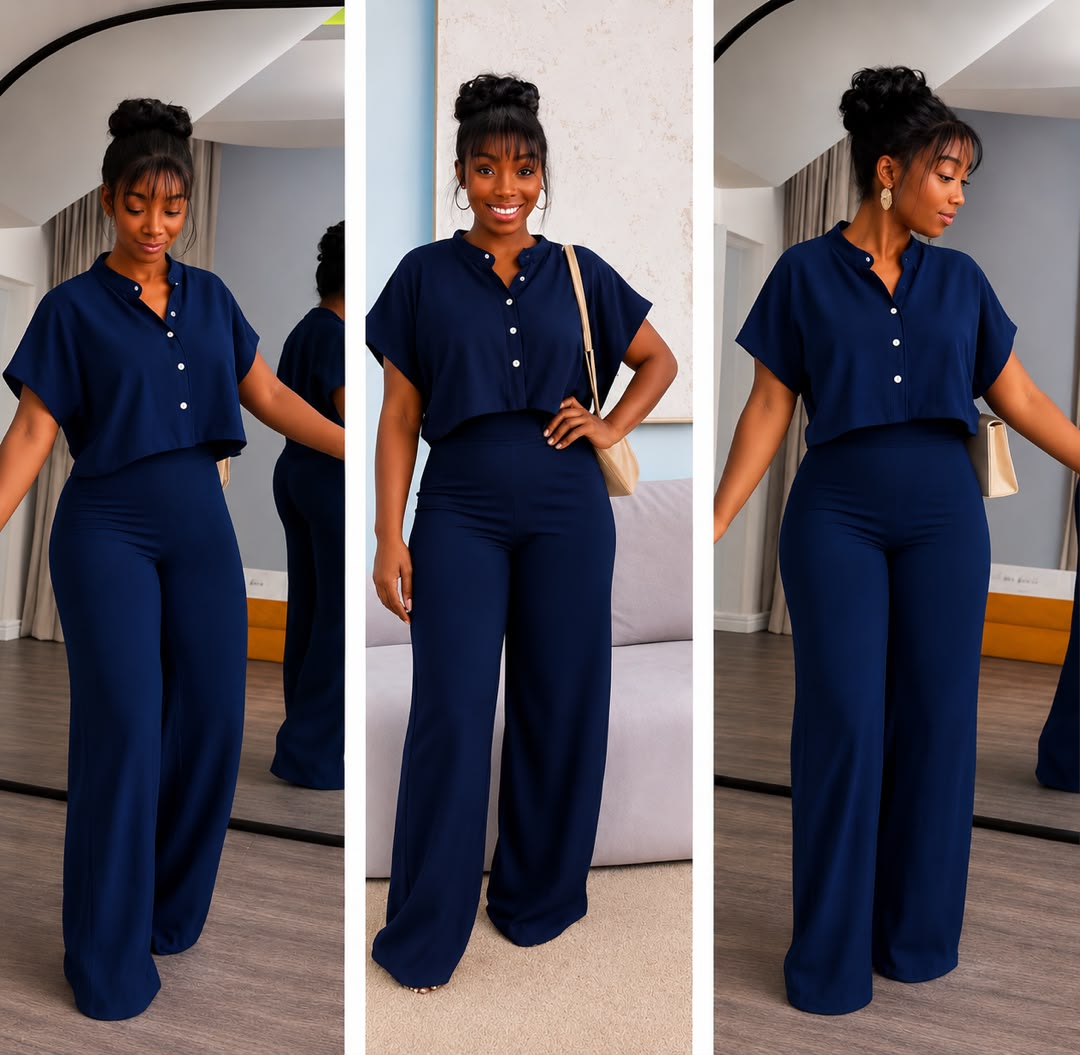 Classic Blue Top and trouser