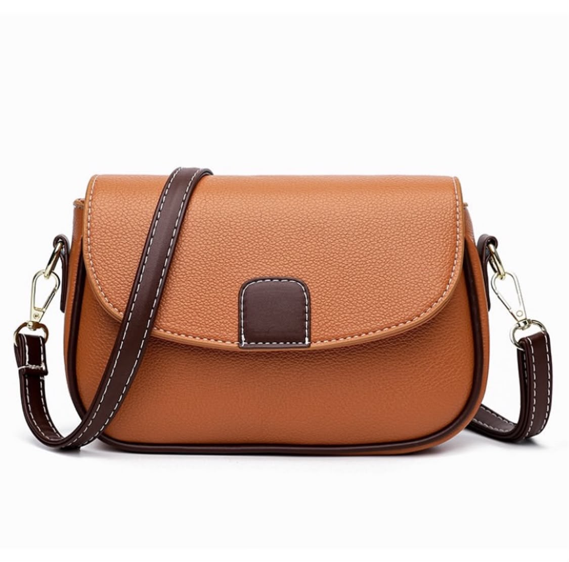 Brown satchel bag
