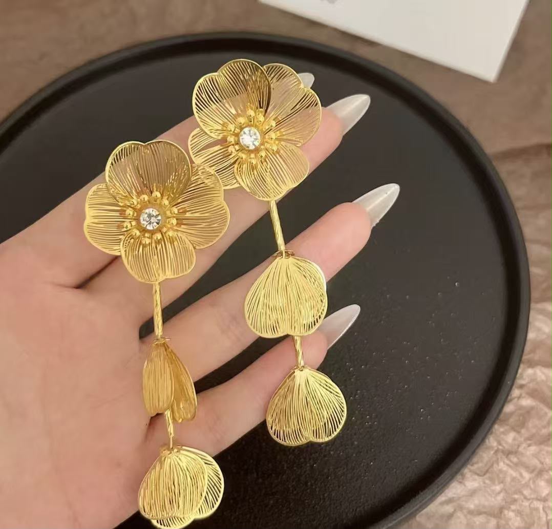 Yellow earrings
