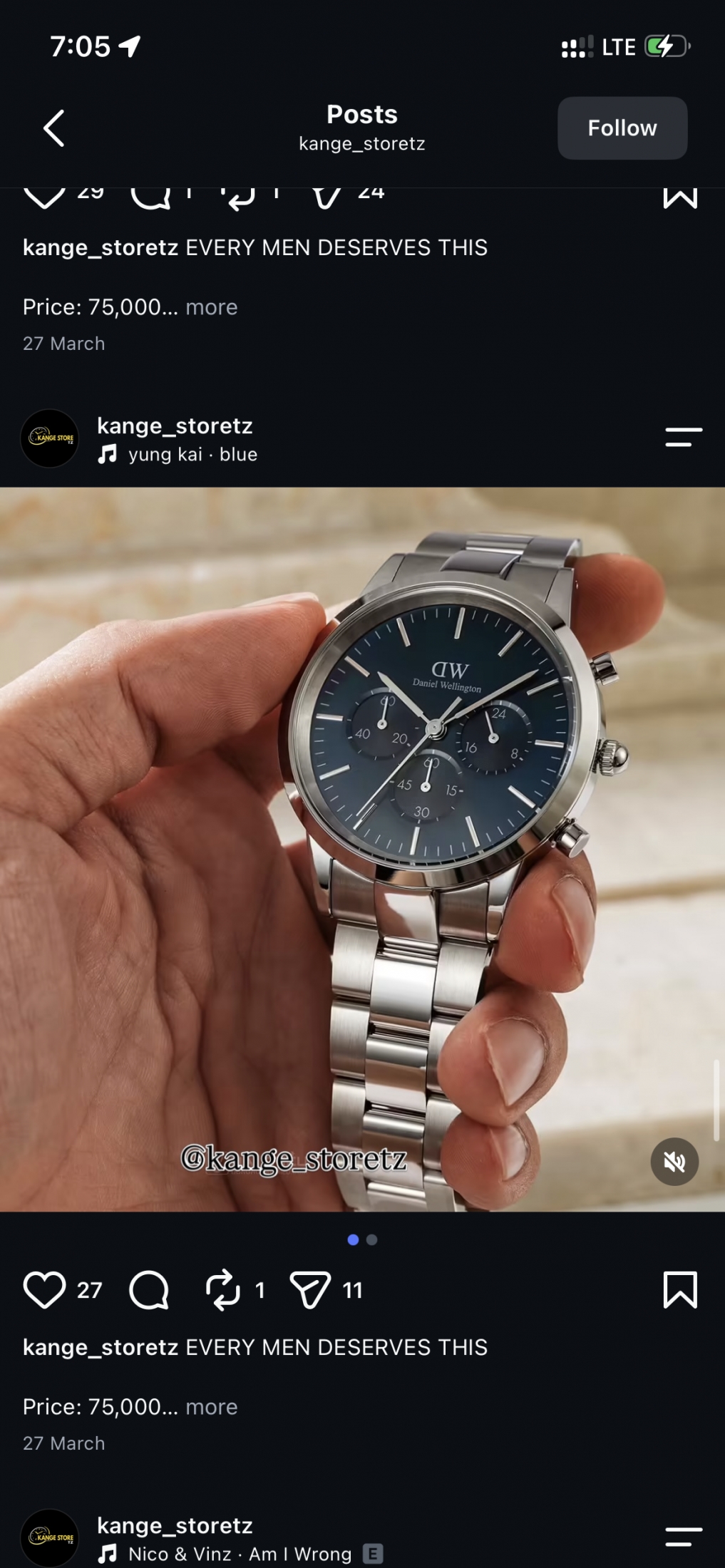 DW watches