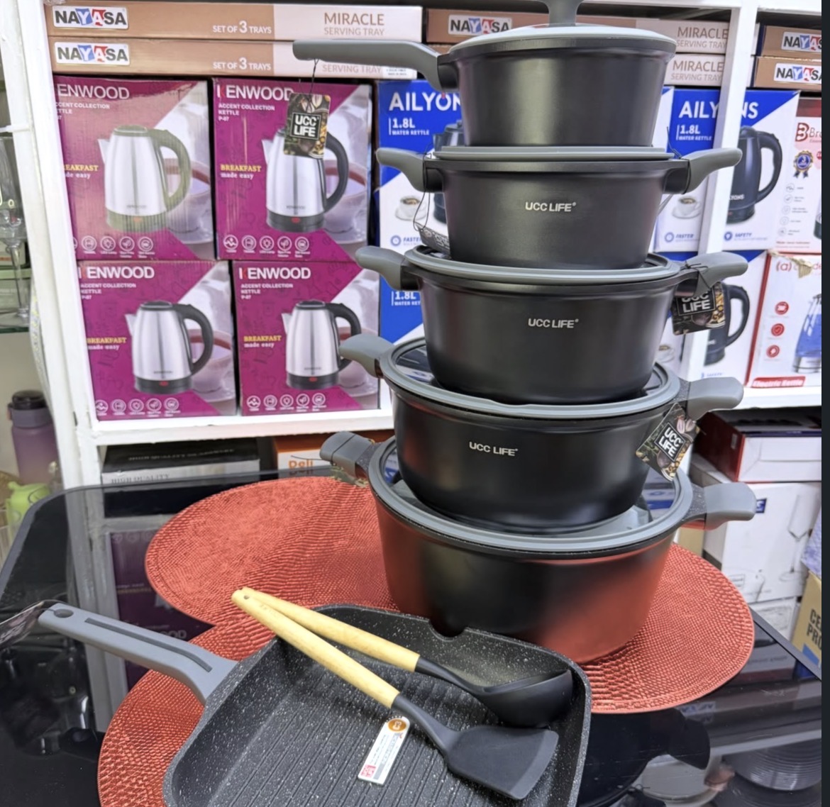 non stick cooking set