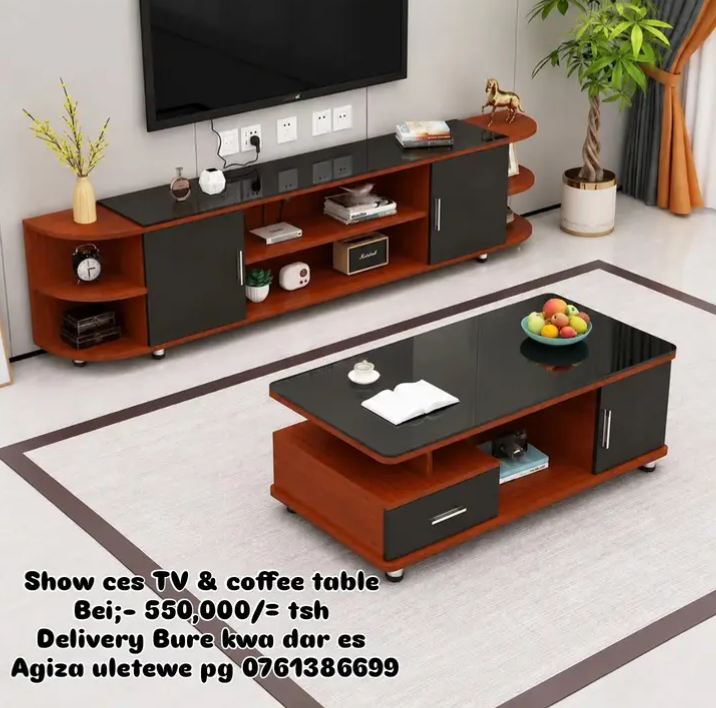 Tv showcase& coffee table A1