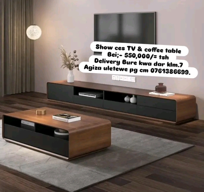 Tv showcase& coffee table A2