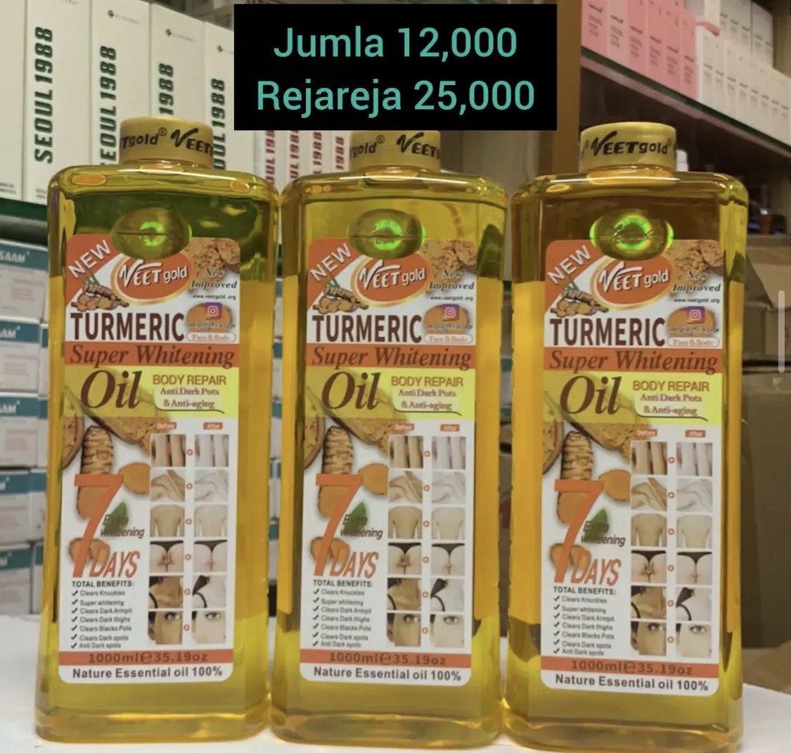 Tumeric super whitening body repair oil