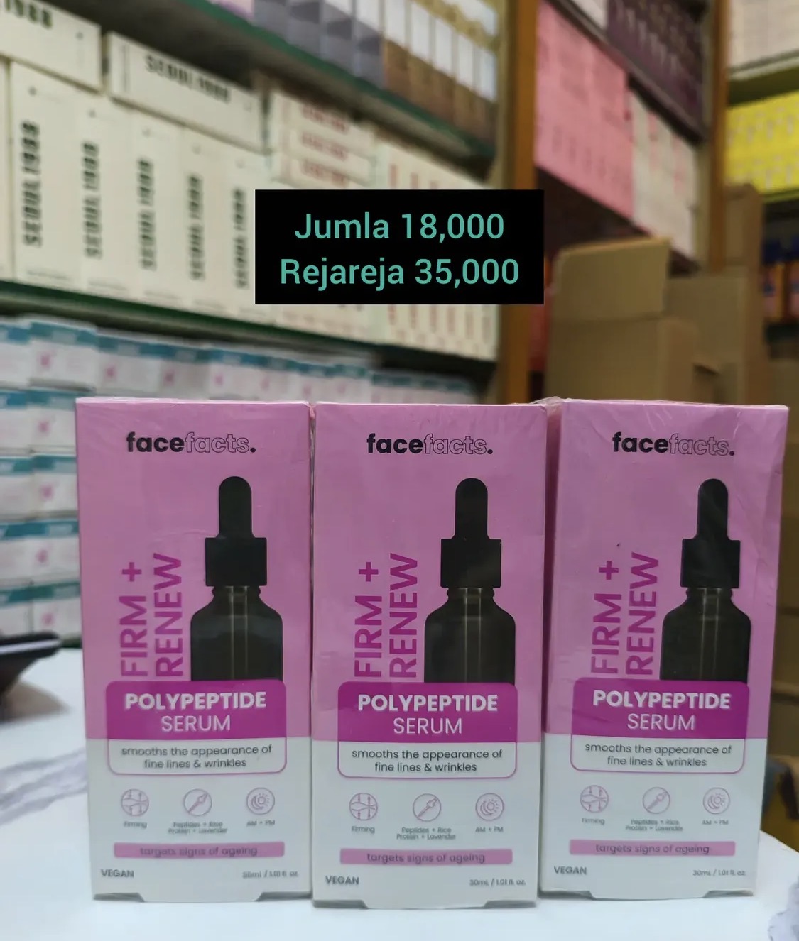 Face facts caffeine serum