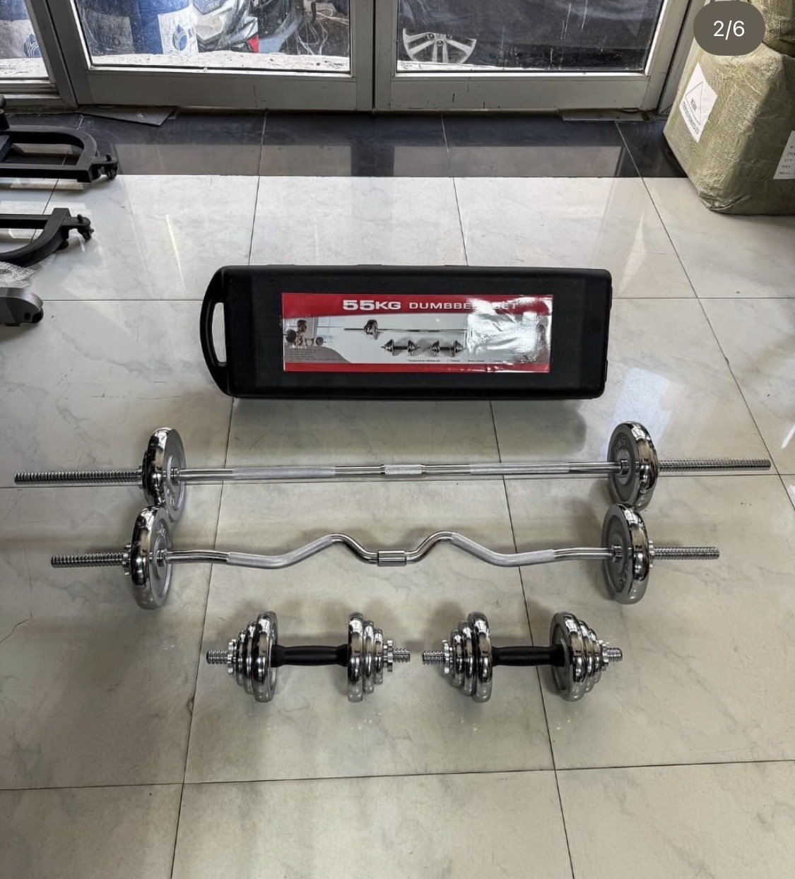 Barbell and dumbbells