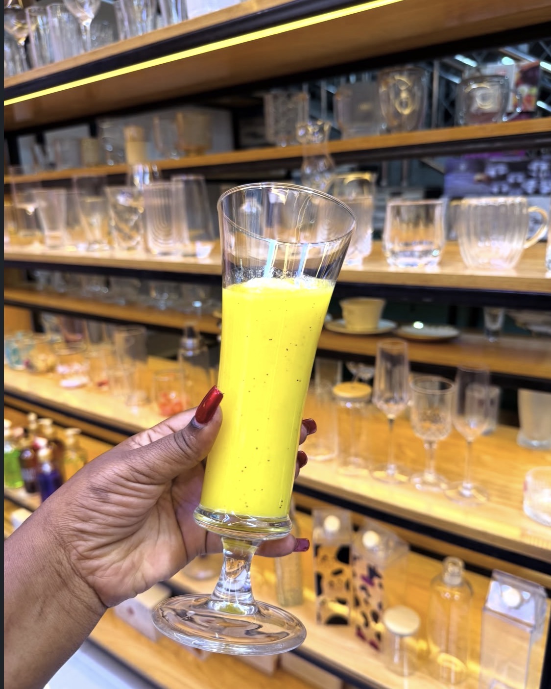 Thick juice glass
