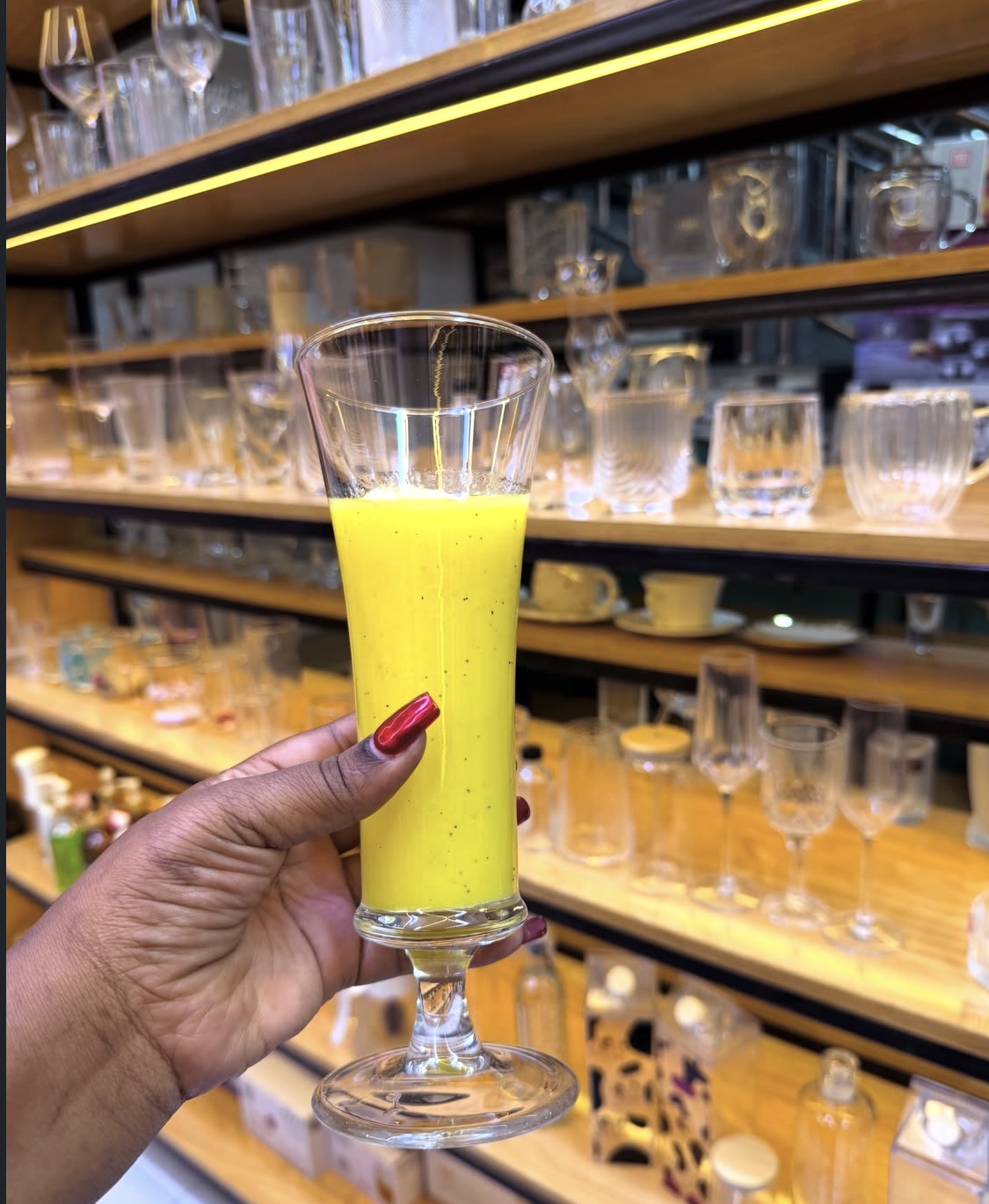 Thick juice glass