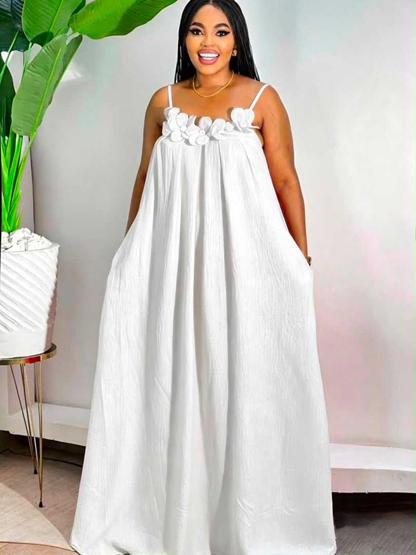single strand long dress