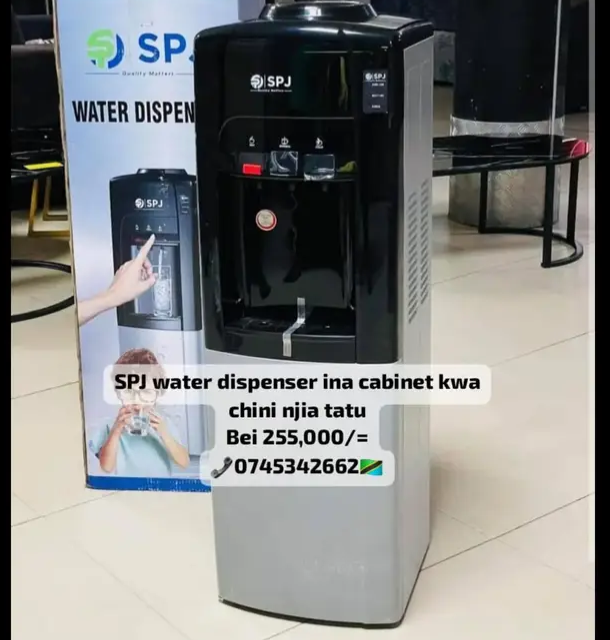 SPJ water dispenser with cabinet