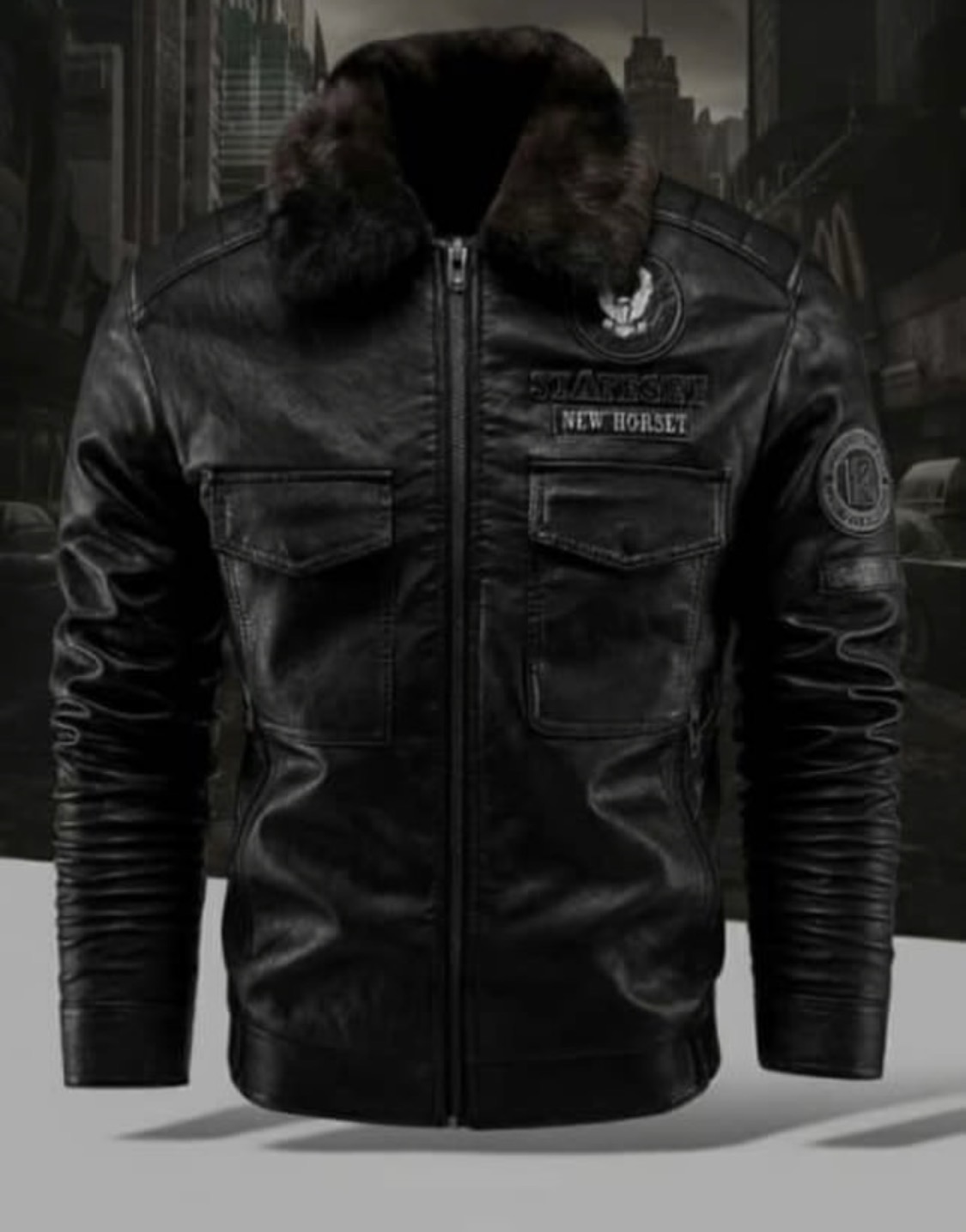 Leather jacket