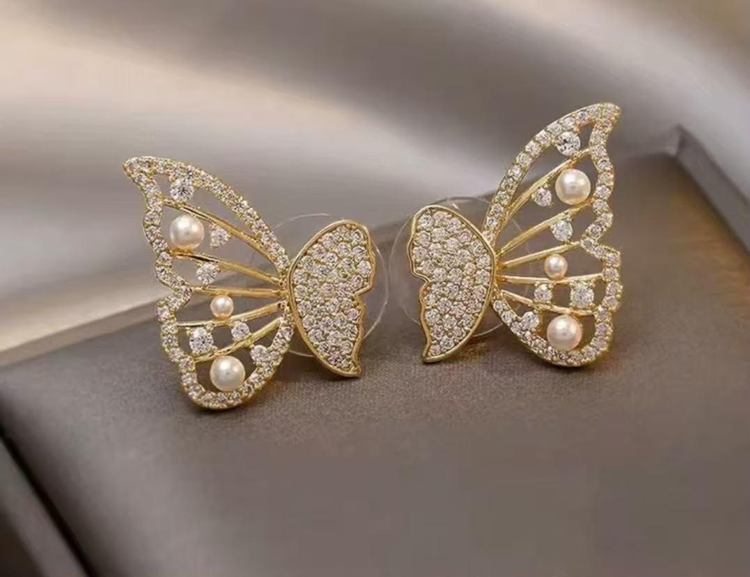 Beautiful butterfly earrings