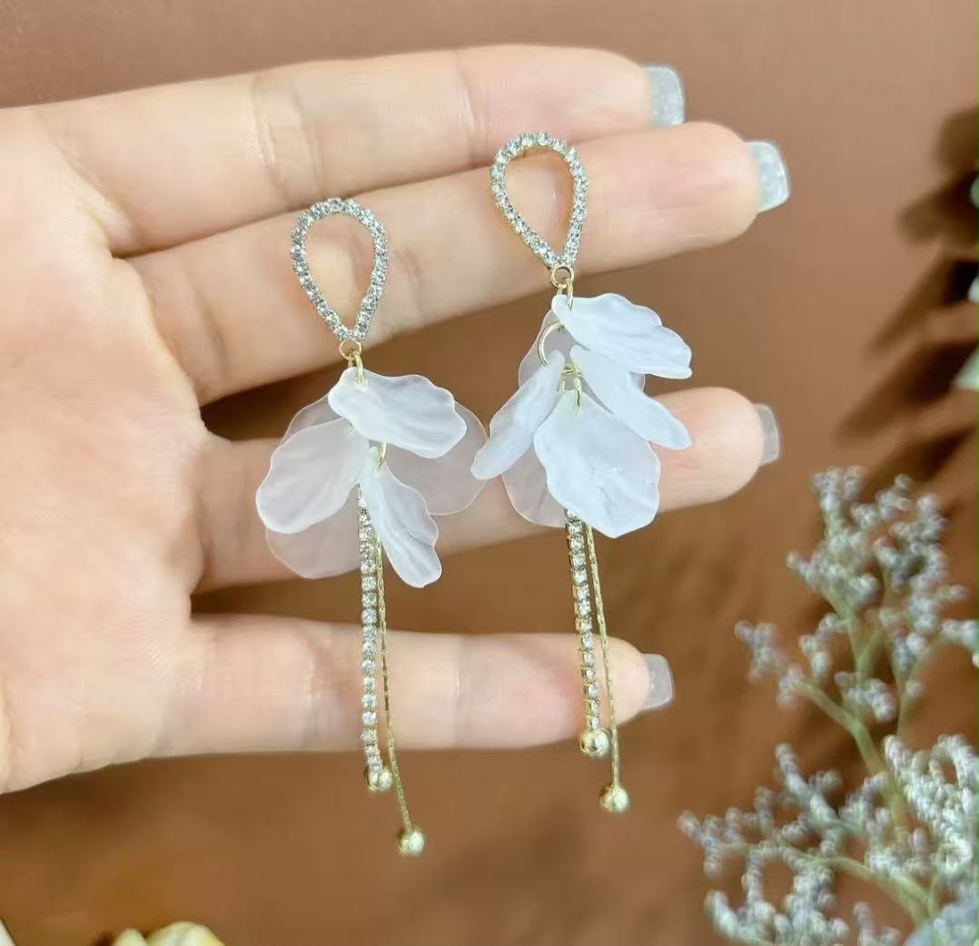 Beautiful white earrings