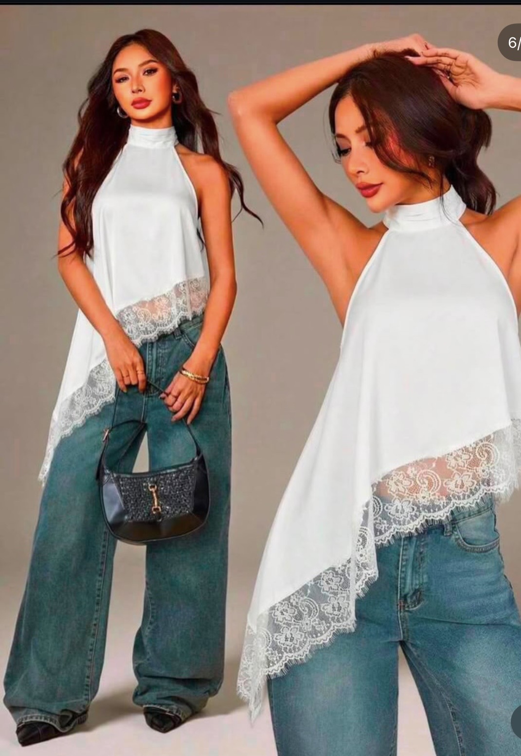 one side long top