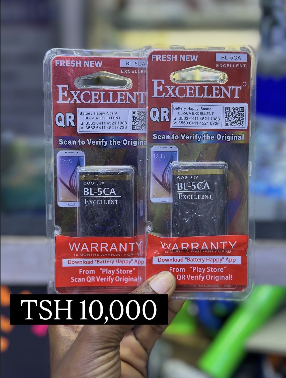 Excellent battery