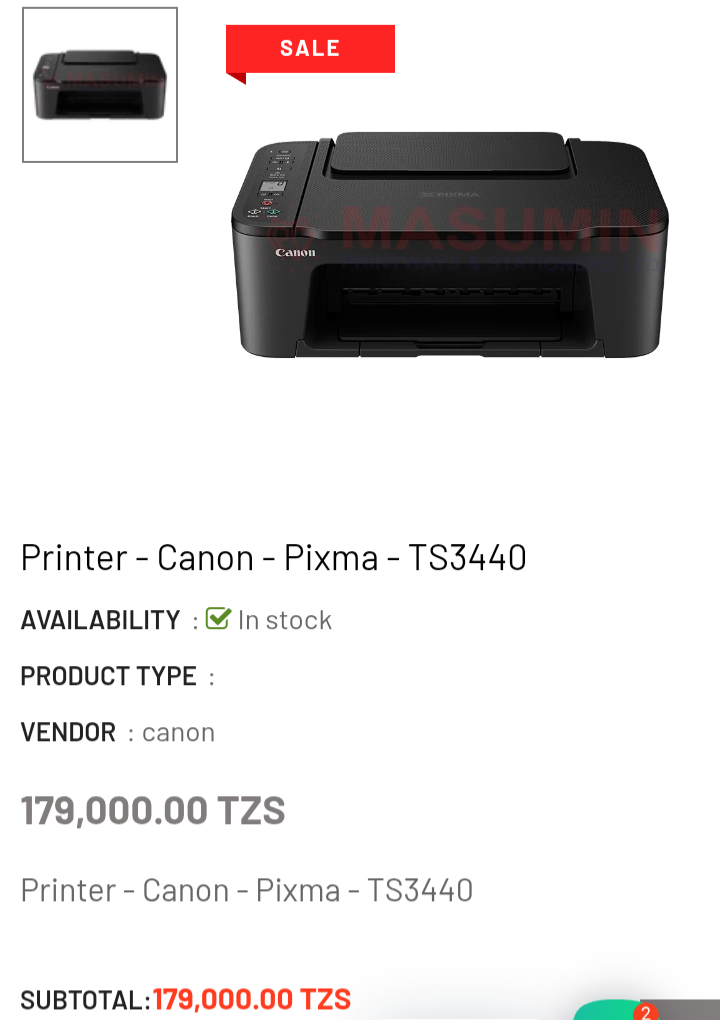 Printer-Canon-pixma-TS3440