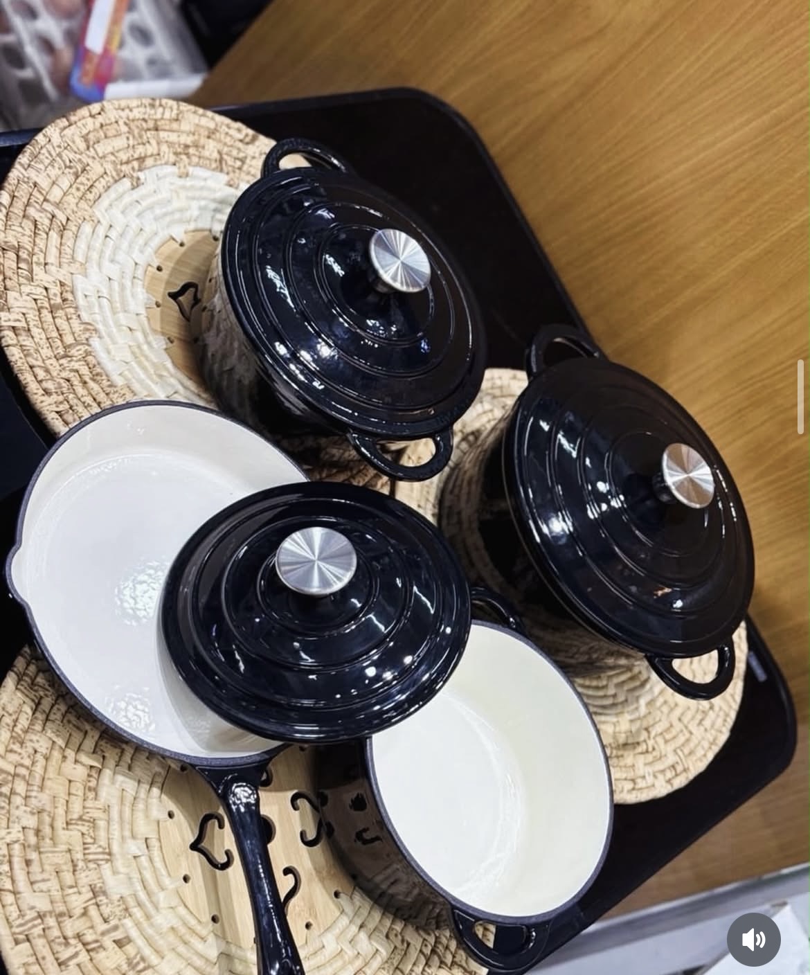 sufuria set black color