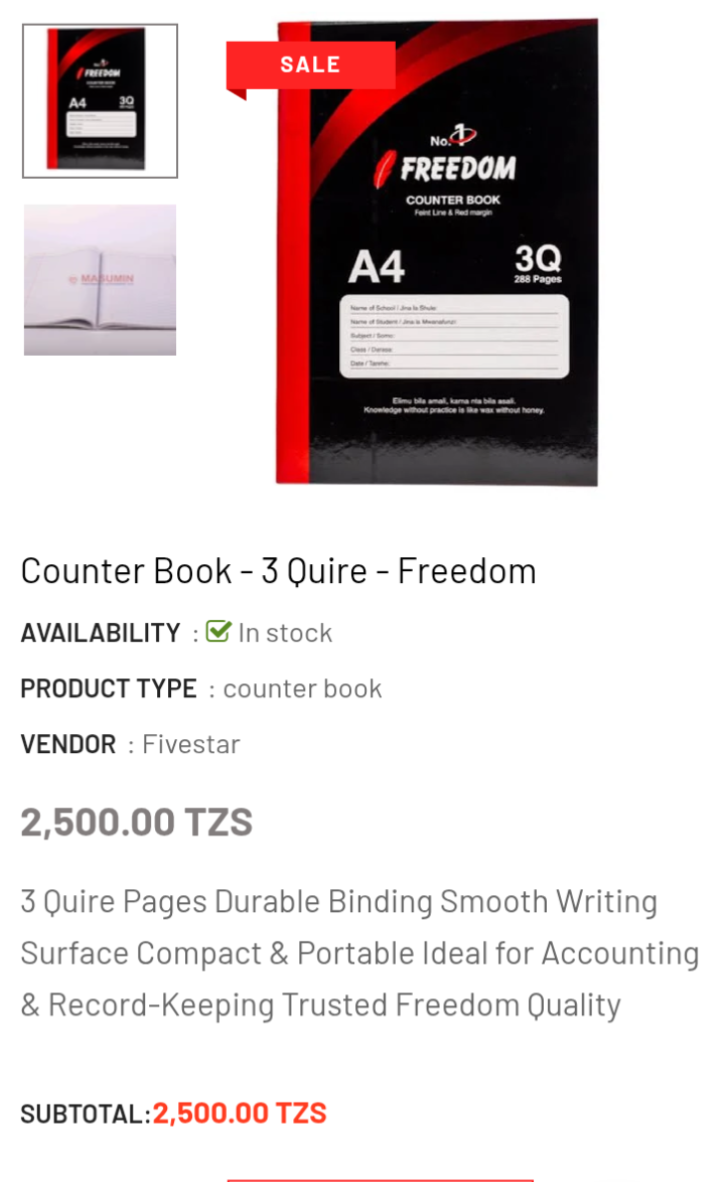 Counter book Q3