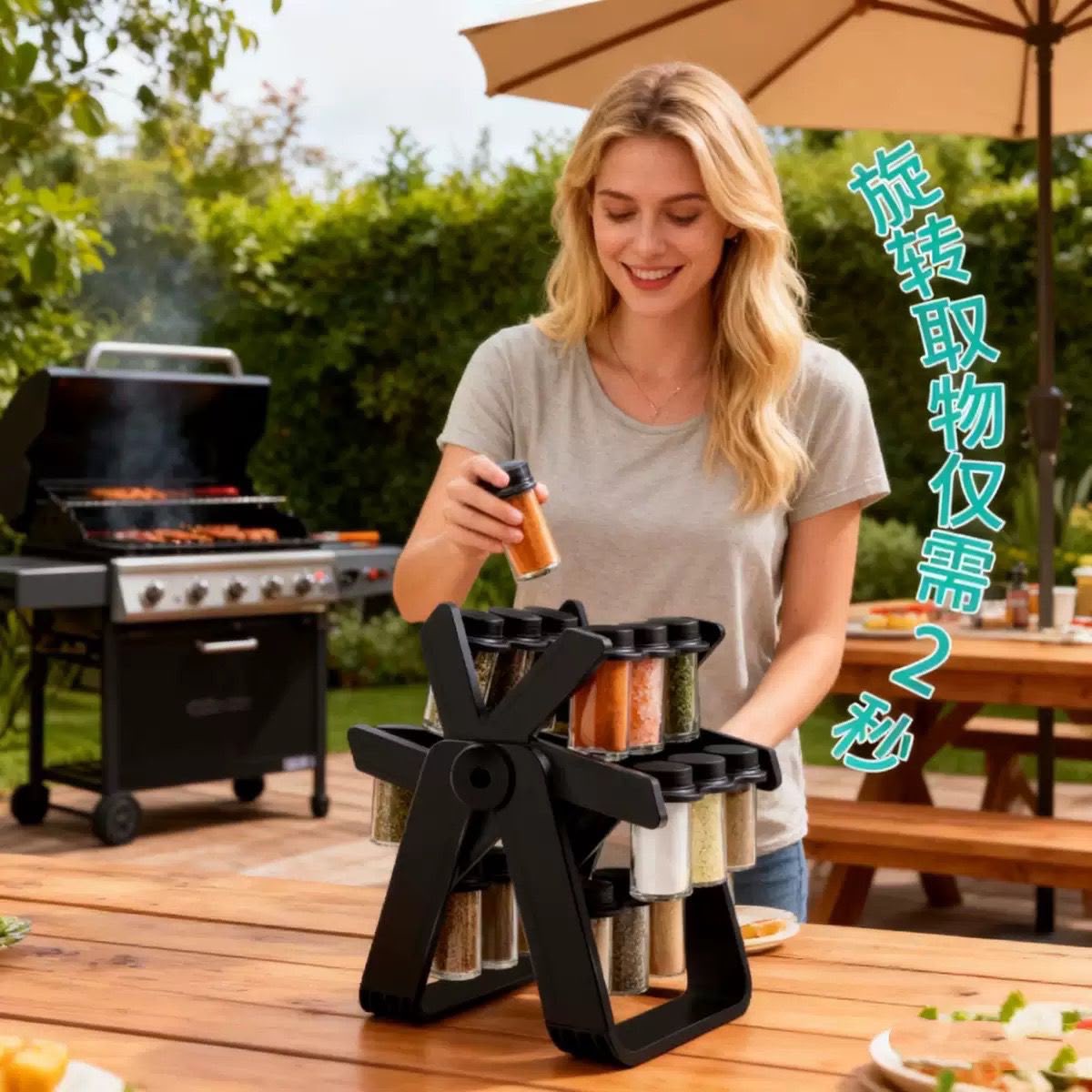 rotating spice rack