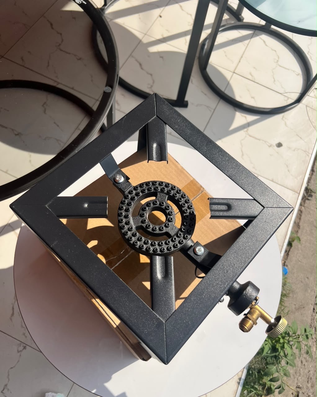 iron cast gas stove
