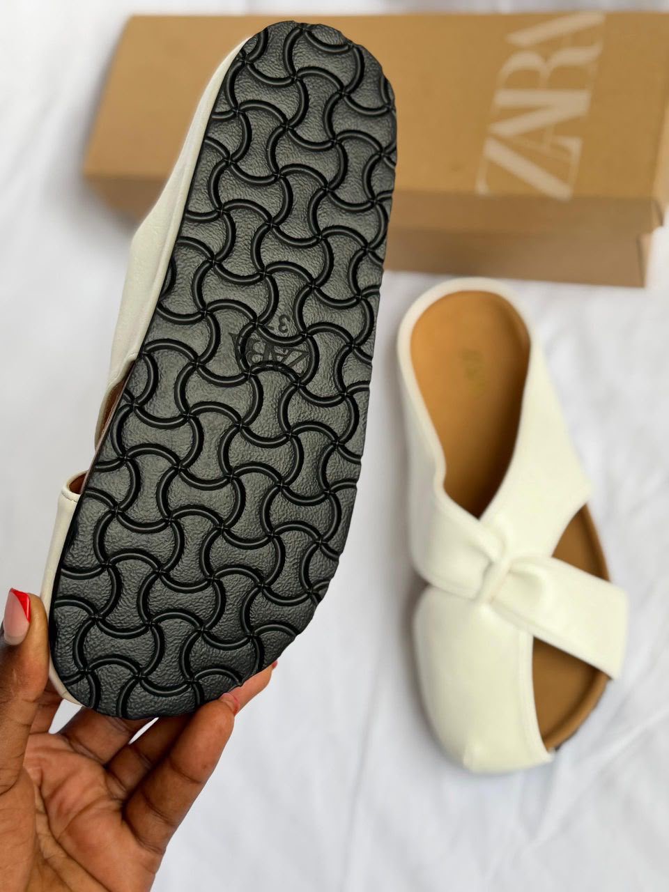 zara side cover sandle