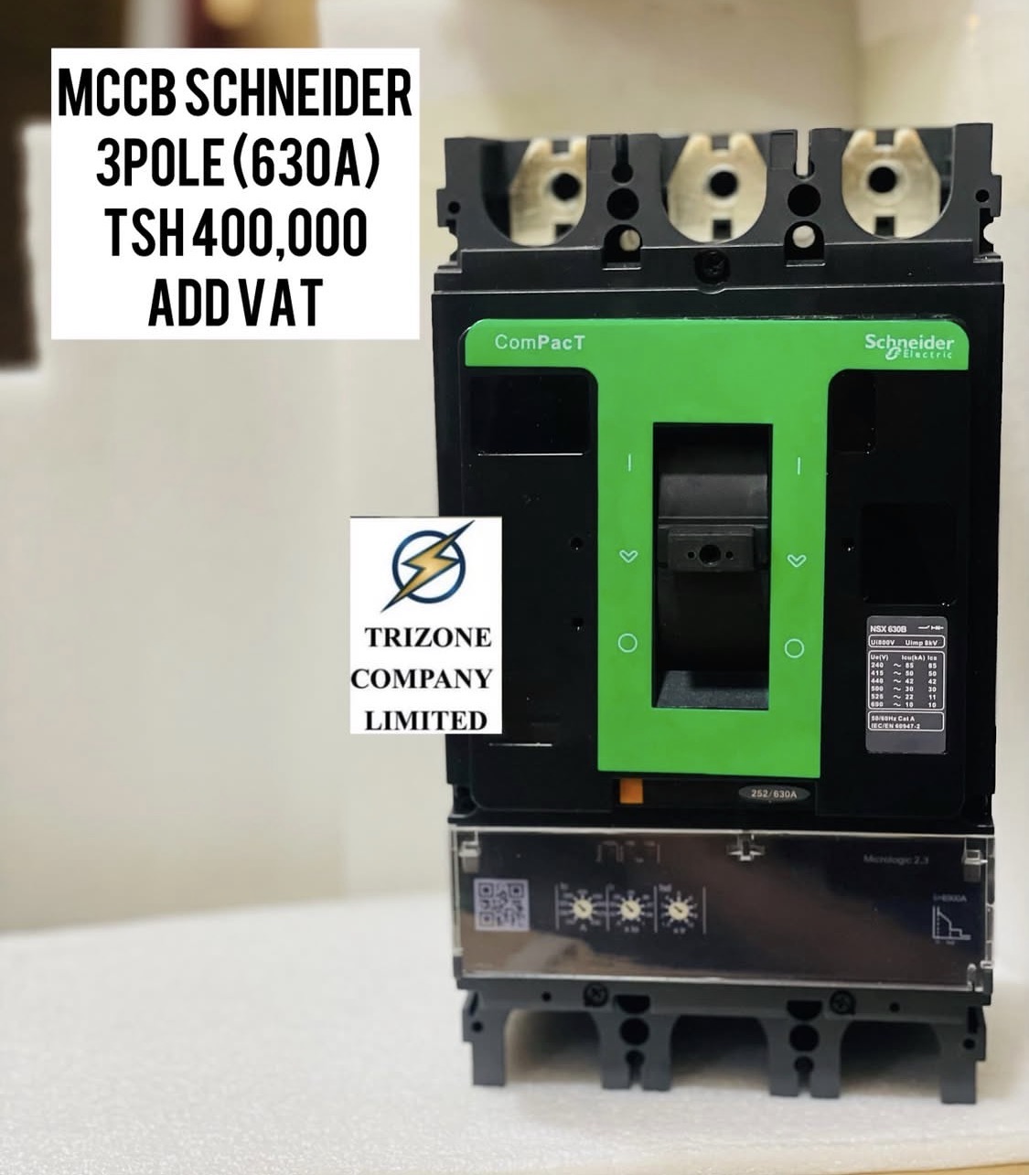 MCCB Schneider 3 poles 630A