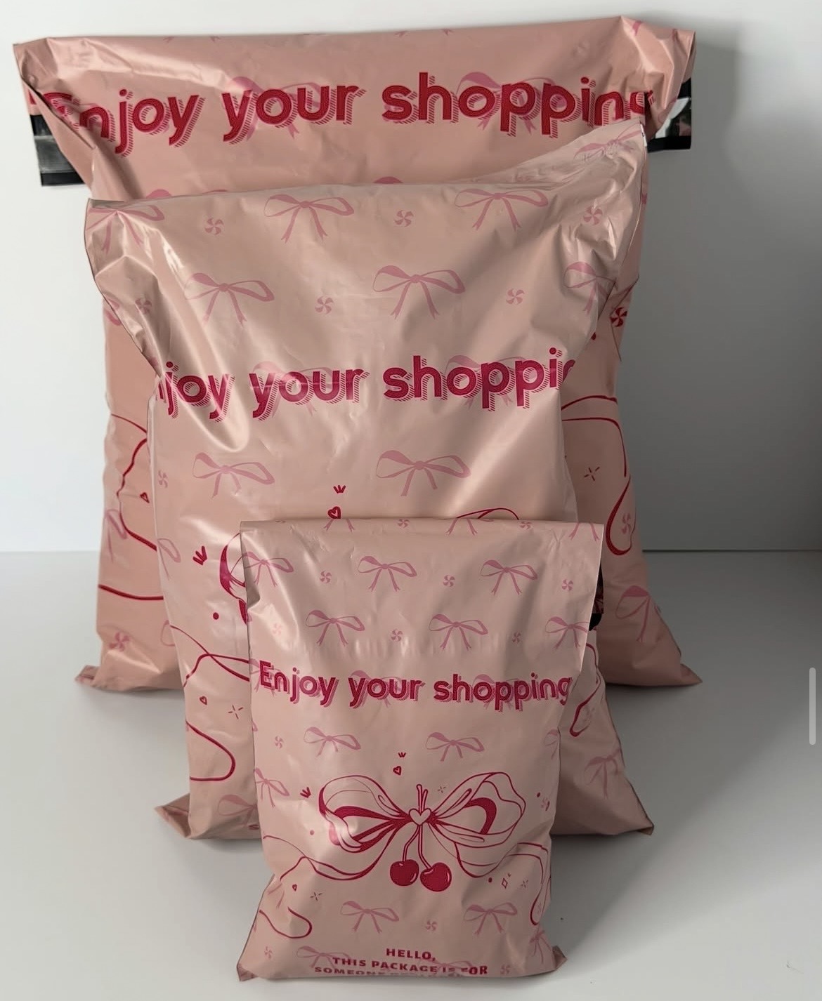 pink bow polymailer