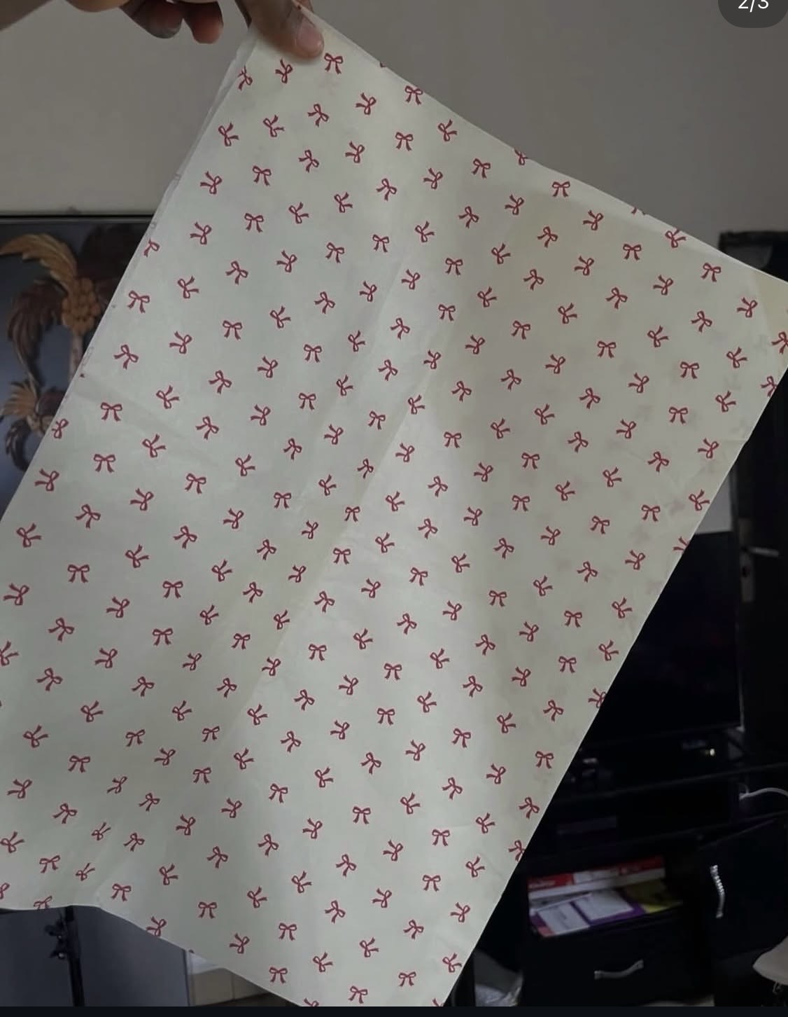 bow knot wrapping sheet
