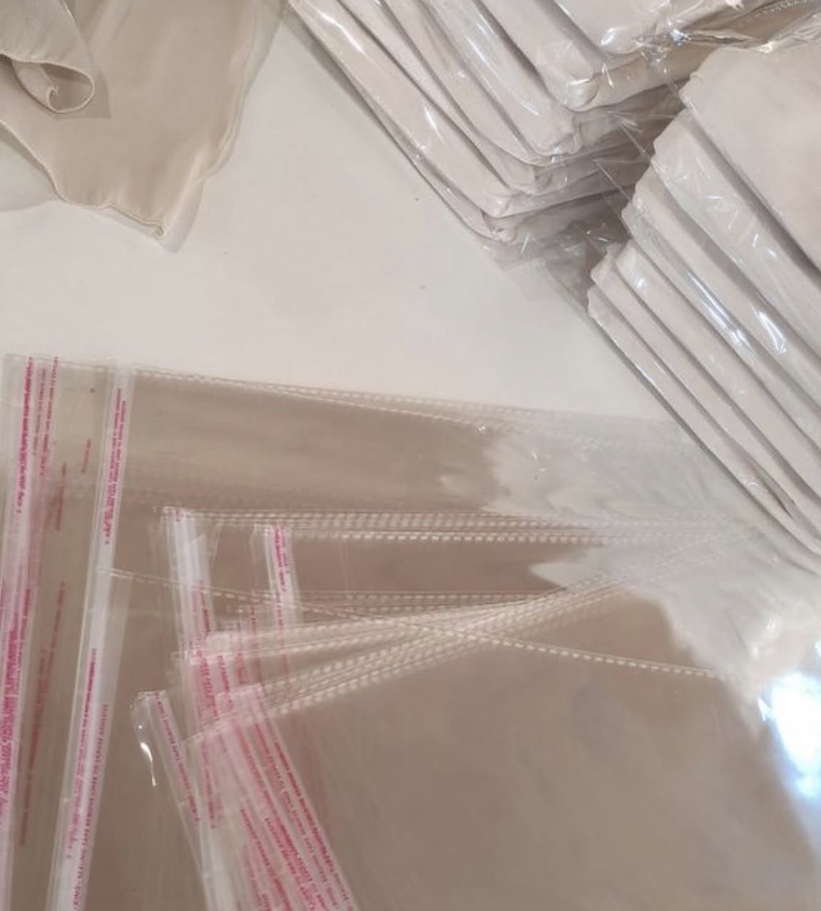 clear adhesive bag