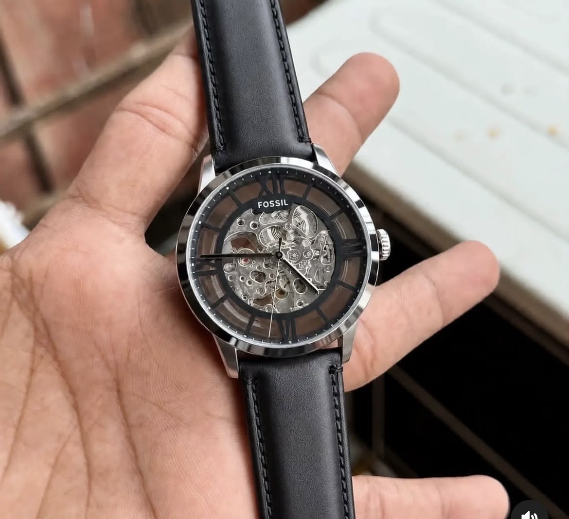 fossil automating skeleton watches