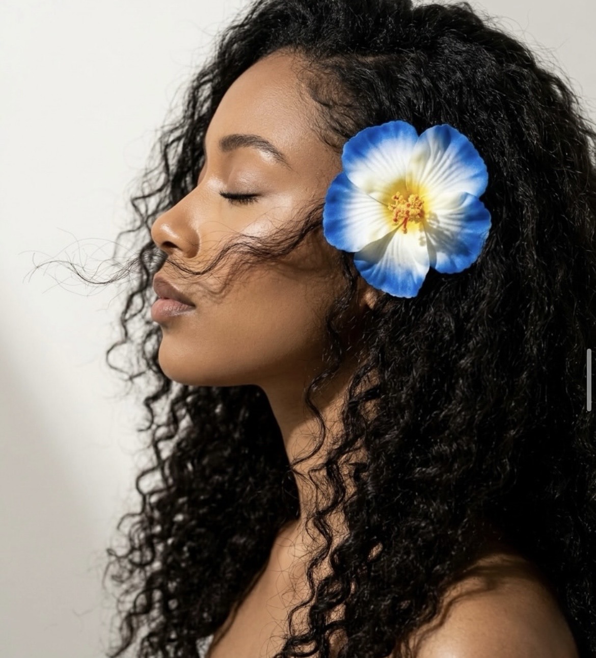 flower hair clip