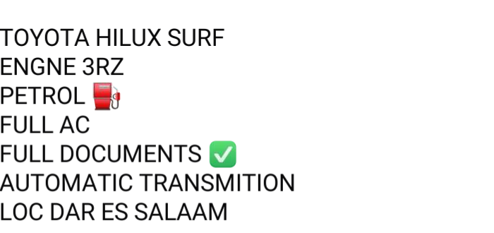 Toyota Hilux surf