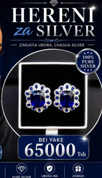 Pure silver earrings A